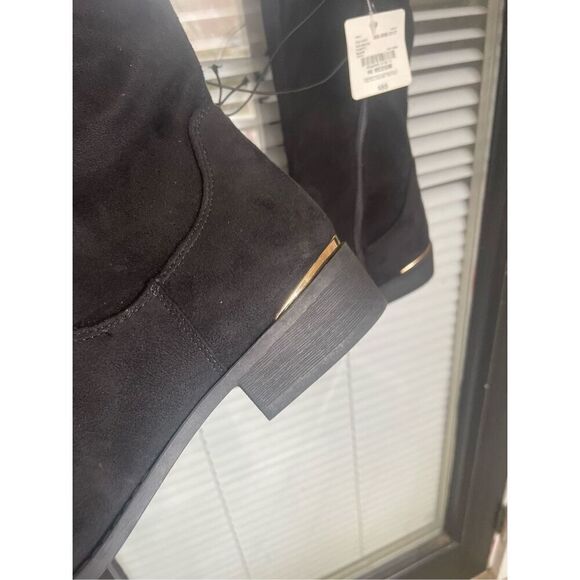 NWT Worthington Women’s Philomena Stacked Heel over the knee Boots Black 10.5 M - Picture 11 of 11